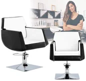 Fotele fryzjerskie - Fotel fryzjerski Chloe hydrauliczny obrotowy do salonu fryzjerskiego krzesło fryzjerskie - miniaturka - grafika 1