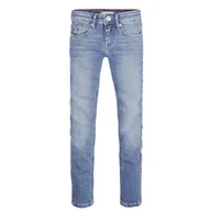 Spodnie i spodenki dla dziewczynek - Spodnie Tommy Hilfiger Nora RR Skinny jeansy dziewczęce-164 - miniaturka - grafika 1