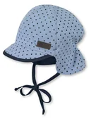 Czapeczki dla niemowląt - Sterntaler Czapka w kolorze błękitnym z osłoną karku - miniaturka - grafika 1
