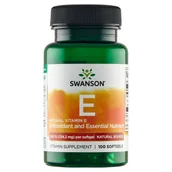 Witaminy i minerały - SWANSON witamina E naturalna 200IU 100kapsułek SW136 - miniaturka - grafika 1
