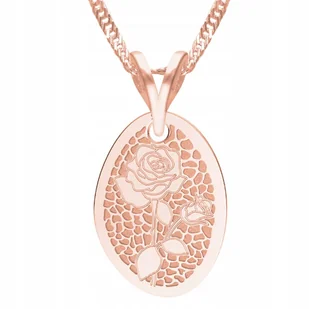 Naszyjnik Pozłacany z Różą Kwiatem Roślina Kwiat Łąka Kwiatek SREBRO 925 - Naszyjniki Naszyjnik Pozłacany z Różą Kwiatem Roślina Kwiat Łąka Kwiatek SREBRO 925 - Naszyjniki - miniaturka - grafika 1
