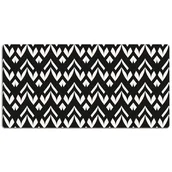 Podkładki na biurko - Mata na biurko Skandynawski czarno-biały motyw 120x60 cm - miniaturka - grafika 1