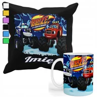 Gadżety dla niej i dla niego - ZESTAW KUBEK + POSZEWKA Z NADRUKIEM-DLA FANA BLAZE MEGAMASZYNY PREZENT+IMIĘ - miniaturka - grafika 1