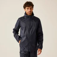 Kurtki i kamizelki sportowe męskie - Regatta Professional Męska kurtka przeciwdeszczowa + worek Packaway Granatowy, Rozmiar: 3XL - miniaturka - grafika 1