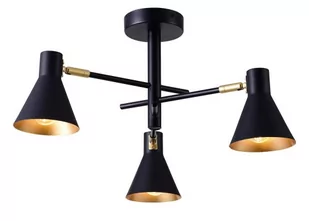 Candellux LESS LAMPA WISZĄCA 3X40W E14 CZARNY MATOWY - Lampy sufitowe - miniaturka - grafika 1