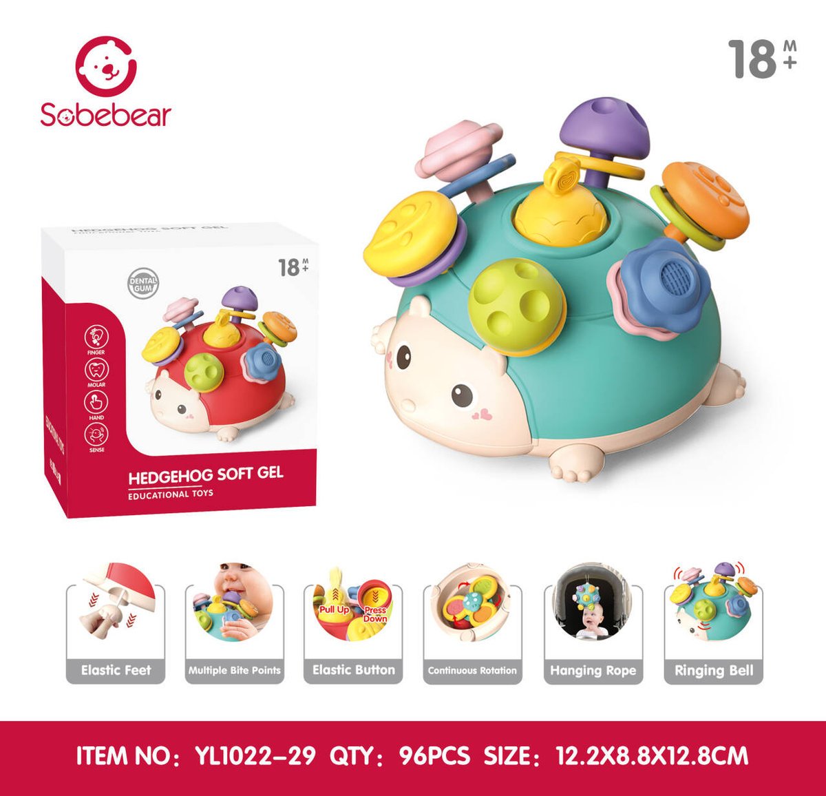 Zabawka dla Maluchów Jeżyk Wielozadaniowy