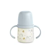 Kubki dla dzieci - SUAVINEX PIERWSZY KUBEK Z SILIKONOWYM USTNIKIEM BEARS 150 ML NIEBIESKI - miniaturka - grafika 1