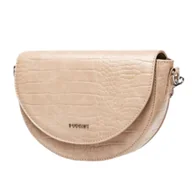 Torebki damskie - Mała torebka listonoszka PUCCINI półksiężyc BEŻOWA - miniaturka - grafika 1
