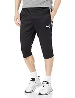 Spodenki męskie - PUMA Męskie spodnie treningowe Teamliga 3/4, czarno-białe, rozmiar XL - miniaturka - grafika 1
