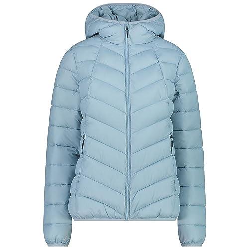 CMP - Damska kurtka wyściełana ze stałym kapturem, Kryształ, 42