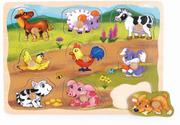 Puzzle - Brimarex Top Bright Puzzle drewniane pinezki domowe 1586377 - miniaturka - grafika 1