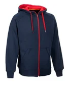 Bluzy męskie - Bluza Sportowa Rozpinana Z Kapturem Select William Granatowa - S - miniaturka - grafika 1