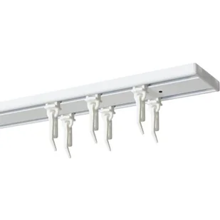 Szyna sufitowa DECASTYL z agrafkami podwójna 150 cm Biały - Karnisze - miniaturka - grafika 1