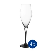 Kieliszki - Villeroy & Boch Kieliszki do szampana Manufacture Rock 260 ml 4 szt. 11-3798-8131 - miniaturka - grafika 1