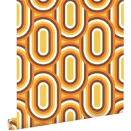 Tapety - Tapeta ozdoby retro pomarańczowym,żółtymIbrązowym - 50 x 900 cm - SANDERS & SANDERS - miniaturka - grafika 1