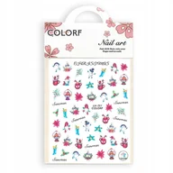 Ozdoby do paznokci - Allepaznokcie Naklejki do paznokci cienkie samoprzylepne świąteczne Colorf CA-721 - miniaturka - grafika 1