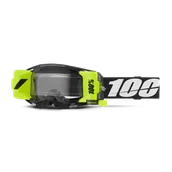 Gogle i okulary motocyklowe - Gogle Cross 100% ARmatic Forecast Przezroczysta Szybka Czarny - miniaturka - grafika 1