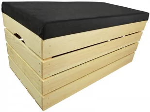 PUFA KUFER SKRZYNIA drewniana sosnowa siedzisko 80cm NATURALNA - 50 wzorów - Pufy i podnóżki - miniaturka - grafika 1