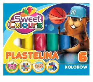 Koma-Plast Plastelina 6 kolorów PLAST - Masy plastyczne - miniaturka - grafika 2