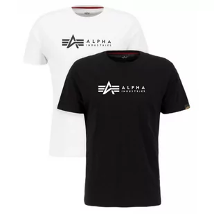 Koszulki Alpha Industries Alpha Label T 2 Pack 118534 95 - Czarna / Biała RATY 0% | PayPo | GRATIS WYSYŁKA | ZWROT DO 100 DNI - Odzież taktyczna i umundurowanie - miniaturka - grafika 1