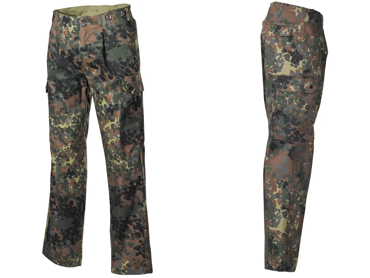 Spodnie Bundeswehra Flecktarn, wojskowe, replika, MFH, bawełna 6