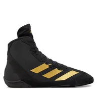 Kimona, stroje i obuwie - Buty bokserskie adidas Adizero Wrestling IE3207 Czarny - miniaturka - grafika 1