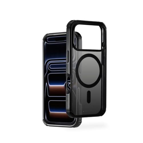 Hama Etui na telefon komórkowy Extreme Protect do iPhone 17 Pro i MagSafe (D3O Bumper, odporne na uderzenia, upadki, nietłukące, magnetyczne etui do ładowania indukcyjnego, gradient kolorów), czarne