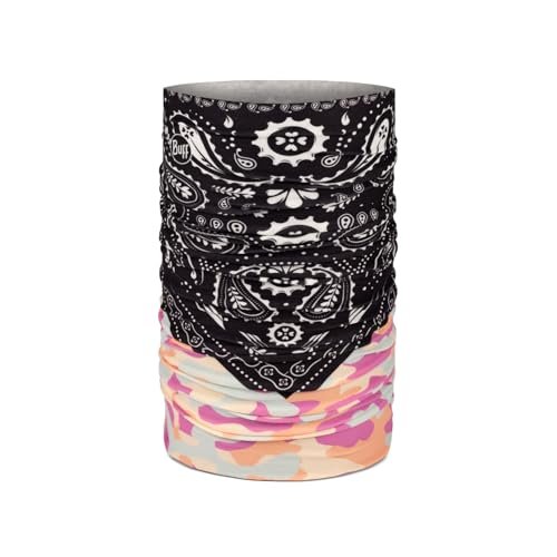 BUFF Komin Original Ecostretch Szalik, Tubularny, Wielofunkcyjny, na Szyję i Głowę, Bieganie, Chodzenie, Wędrówki, Zrównoważony, Lekki One Size Różowy
