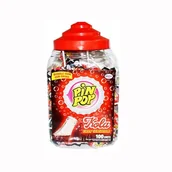 Gumy do żucia, lizaki, dropsy - ALDOR LIZAK PIN POP COLA NEGRA Z GUMĄ BALONOWĄ 100SZT - miniaturka - grafika 1