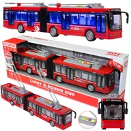 Zabawki interaktywne dla dzieci - Duży Autobus Otwierane Drzwi Dźwięki Światła Napęd U820 - miniaturka - grafika 1