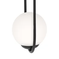 Lampy sufitowe - Pojedyncza lampa wisząca z białym kloszem K-5100 z serii PARVA - miniaturka - grafika 1