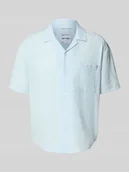 Koszule męskie - Koszula casualowa o kroju relaxed fit z rękawem o dł. 1/2 model ‘CAIDEN’ - miniaturka - grafika 1