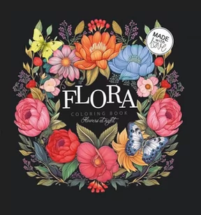 Kolorowanka Usztywniana Flora Kwiaty - Kolorowanki, wyklejanki - miniaturka - grafika 1