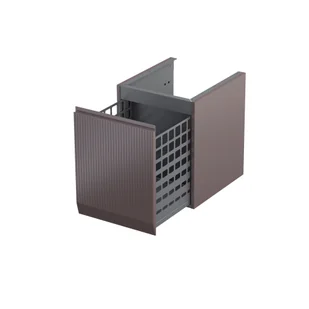 Szafka łazienkowa pod blat z koszem na pranie Oristo Brylant 40 cm brązowy mat OR36-SN1S-40-21R - Szafki łazienkowe - miniaturka - grafika 1