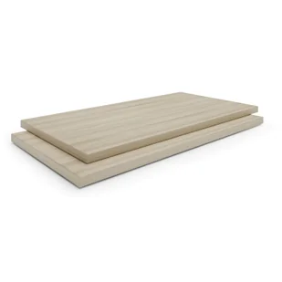Półki dodatkowe do szafek i regałów PRIMO, 2 szt., 800 x 420 mm, dąb naturalny - Regały biurowe - miniaturka - grafika 1