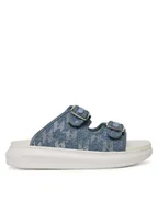 Klapki i japonki damskie - KARL LAGERFELD Klapki Kapri Slide KL62505A Niebieski - miniaturka - grafika 1