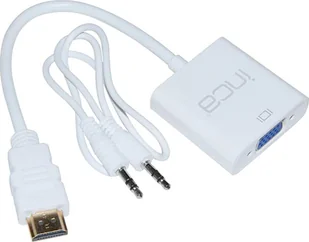 INCA Adapter IHTVJ-7TB HDMI > VGA St. + USB Audio, 1080P, retail - Złącza, przejściówki, adaptery - miniaturka - grafika 1