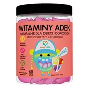 Witaminy i minerały - MyVita WITAMINY ADEK Naturalne Żelki z witaminami dla dzieci i dorosłych (60 szt) MV-295 - miniaturka - grafika 1