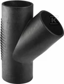 Łączniki, trójniki, kształtki - Trójnik PE Silent-db20 HT 75x56/45 sanitarny, do kanalizacji wewnętrznej niskoszumowej, kolor czarny - miniaturka - grafika 1