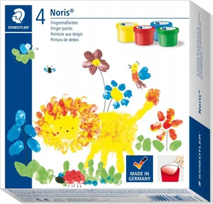 Staedtler STAEDTLER Fingermalfarbe Noris junior 4er-Set retail - Przybory szkolne - miniaturka - grafika 1