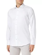 Koszule męskie - Seidensticker Męska koszula z długim rękawem Extra Slim Fit, biały, 43 - miniaturka - grafika 1