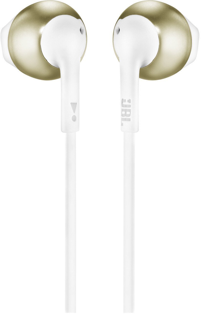 JBL Tune 205 wired in-ear headphones, gold