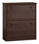 Szafki na buty - Szafka na buty sosnowa nr5 orzech - miniaturka - grafika 1