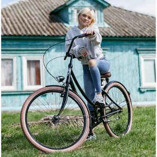 Plumbike Donatella Lady 3B 28 cali Czarny - Rowery - miniaturka - grafika 1