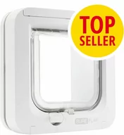 Pozostałe akcesoria dla kotów - SureFlap drzwiczki dla kota, z czytnikiem mikrochipów, białe - Wymiary: 21 x 21 cm, białe Dostawa GRATIS! - miniaturka - grafika 1