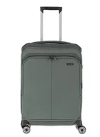 Walizki - Walizka średnia poszerzana Travelite Priima - olive - miniaturka - grafika 1