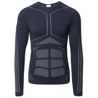 Koszulki sportowe męskie - Męska koszulka Hi-Tec Buraz Top Rozmiar: M-L / Kolor: ciemnoniebieski - miniaturka - grafika 1