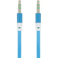Kable komputerowe i do monitorów - Kabel Audio Mini Jack 3,5mm Aux Gold Płaski - miniaturka - grafika 1
