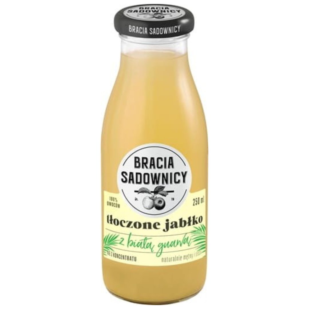 Bracia Sadownicy Sok tłoczone jabłko z białą guawą 250 ml