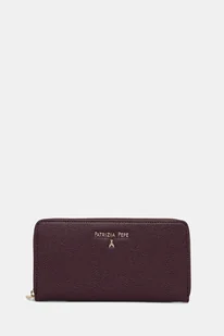Patrizia Pepe portfel skórzany damski kolor bordowy CQ4879 L001 - Portfele - miniaturka - grafika 1